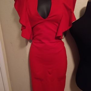 A' GACI red sexy body dress